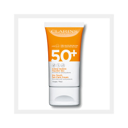 Creme Solaire visage toucher sec SPF 50+ Solaire Visage