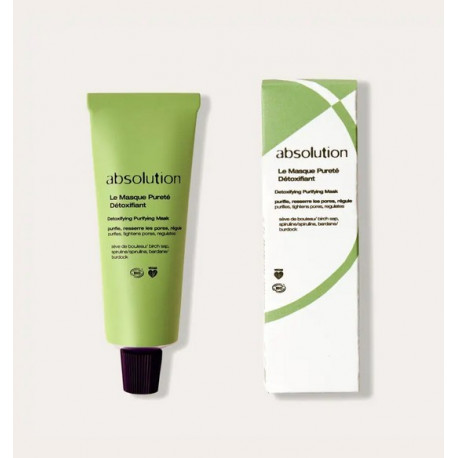 Le Masque Pureté Détoxifiant Purifie Resserre les Pores Régule