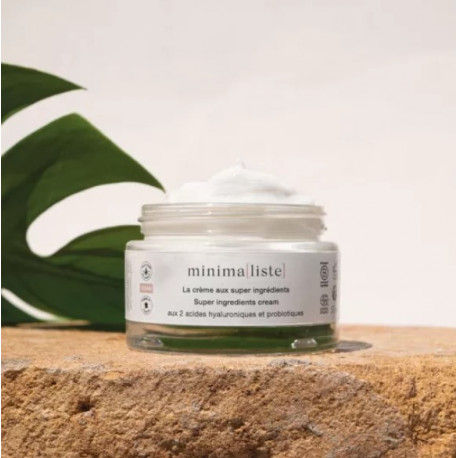 Crème aux «&nbsp;Super&nbsp;» Ingrédients Aux 2 Acides Hyaluronique et Probiotiques