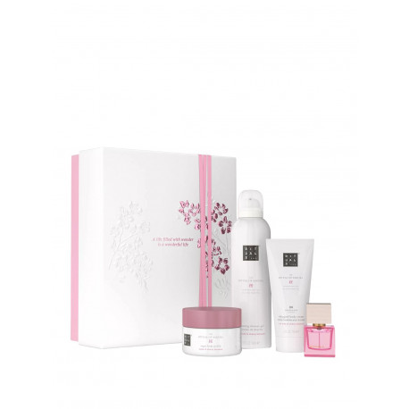 Coffret M Ritual of Sakura Mousse Douche +Crème Corps +Gommage +Edp