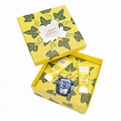 Coffret Myrrhe Musc Ambre Savon Boite +Savon Corde +Savon Liquide