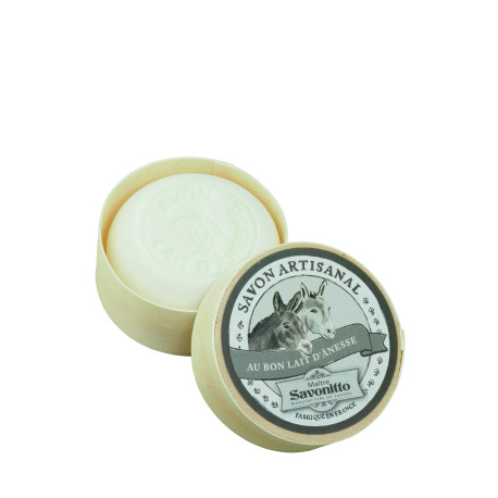 Savon Artisanal Boite Bois Au Lait d’Ânesse