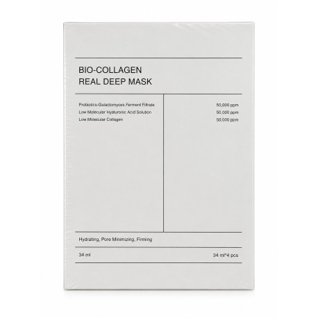 Real Deep Mask x4 Coffret 4x Masque Hydratant & Raffermissant