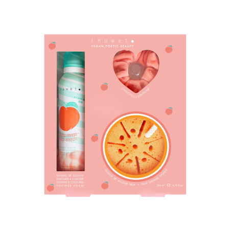 Coffret de Bain Pêche Mousse de Douche +Chouchou +Eponge Douce