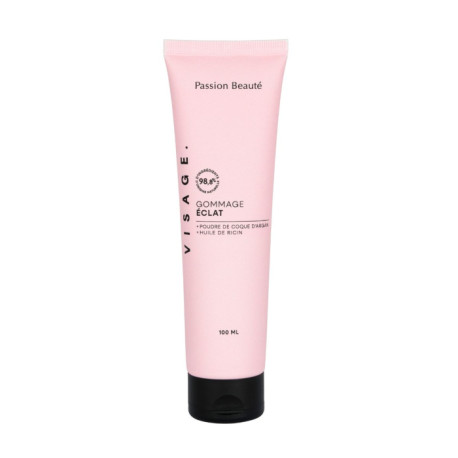 Gommage Eclat Poudre de Coque d’Argan et Huile de Ricin